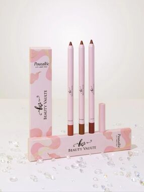 NIB Beauty Vaulte Poutastic Lip Liner Trio Sweet Suki Pure Poppy Lush Lily New